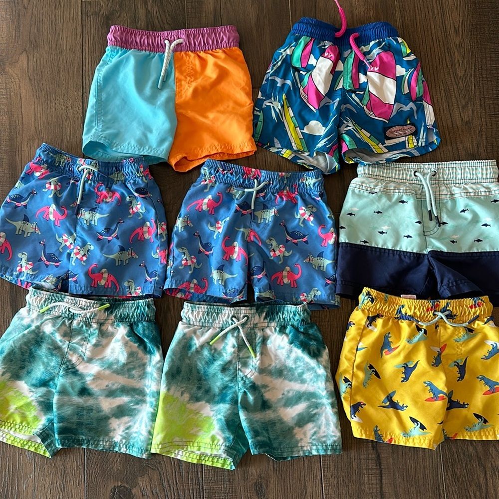 2T swimsuits swim trunks (Vineyard Vines and Cat & Jack)